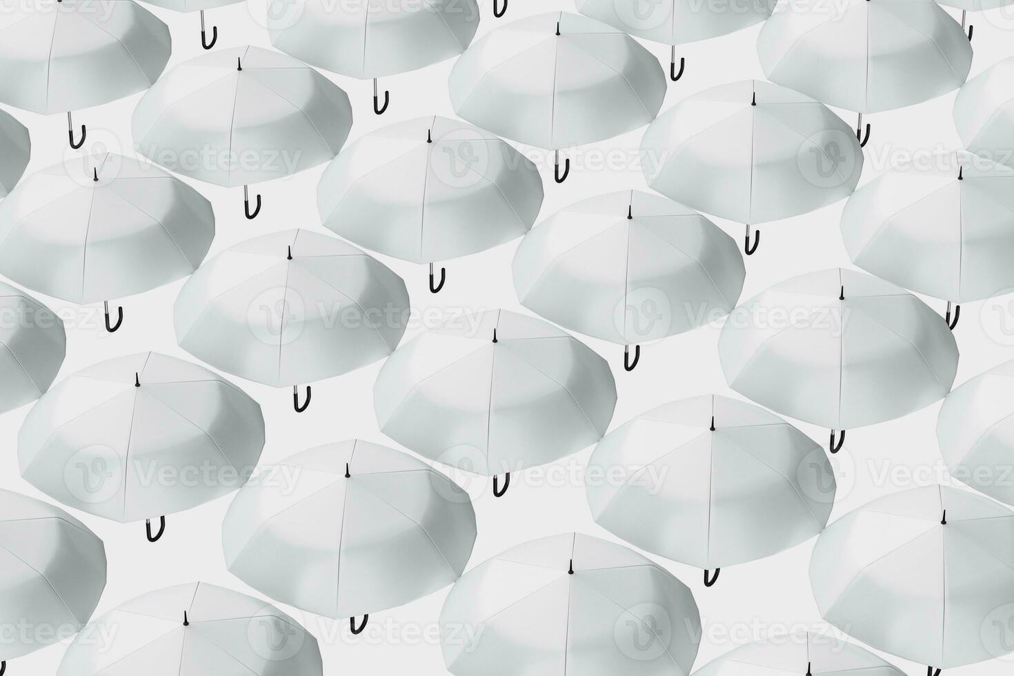 3d rendering, the umbrella with white background photo