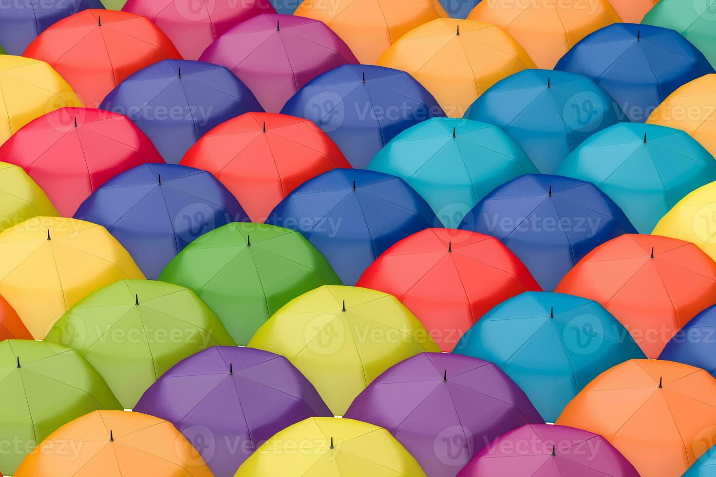 3d rendering, the umbrella with white background photo