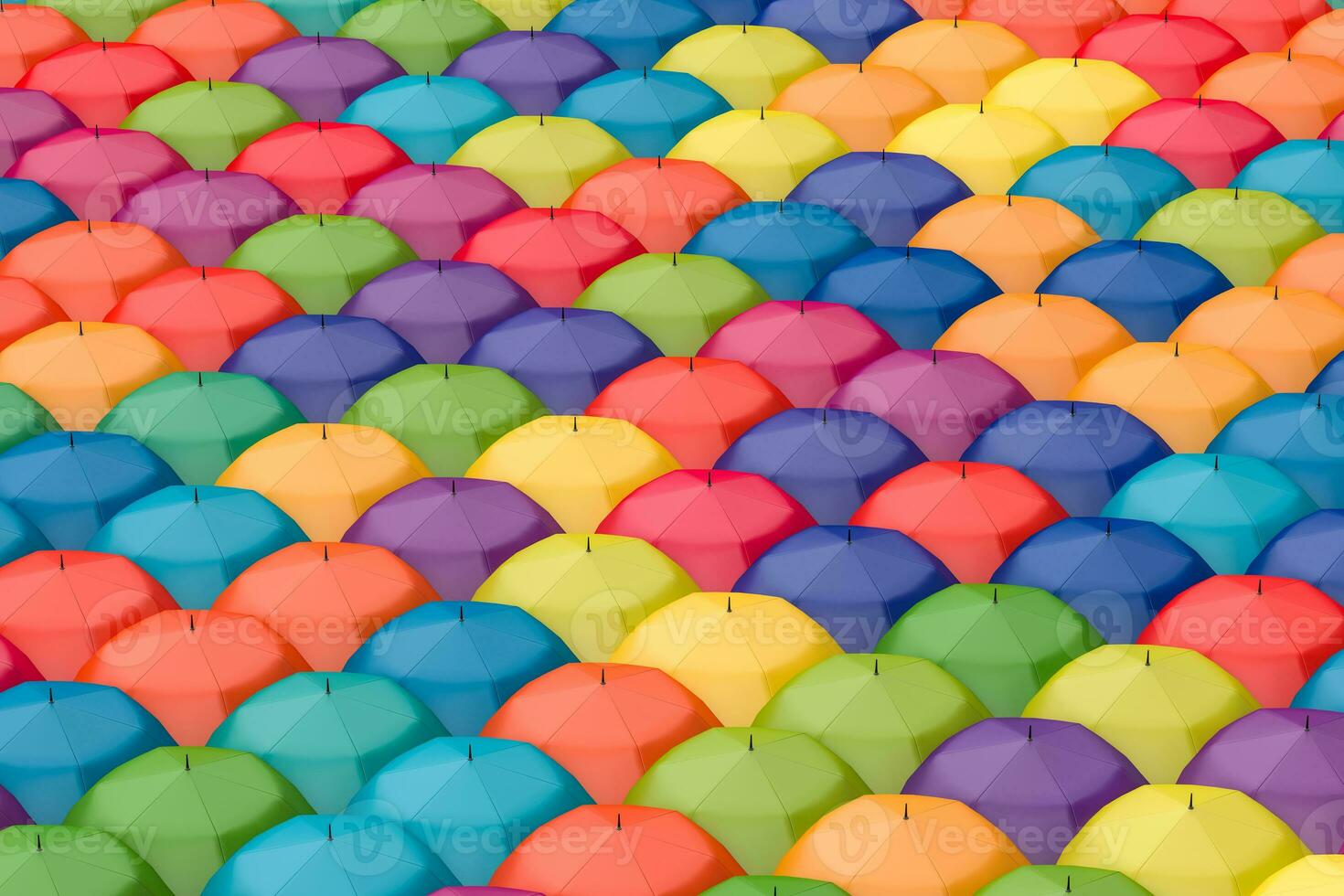 3d rendering, the umbrella with white background photo