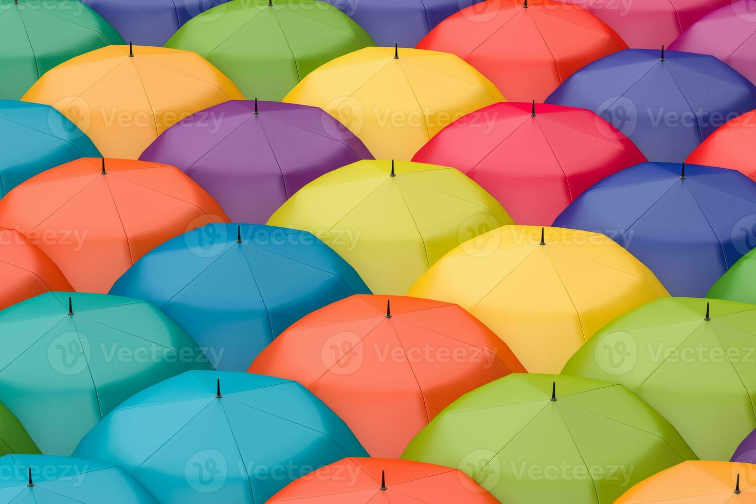3d rendering, the umbrella with white background photo