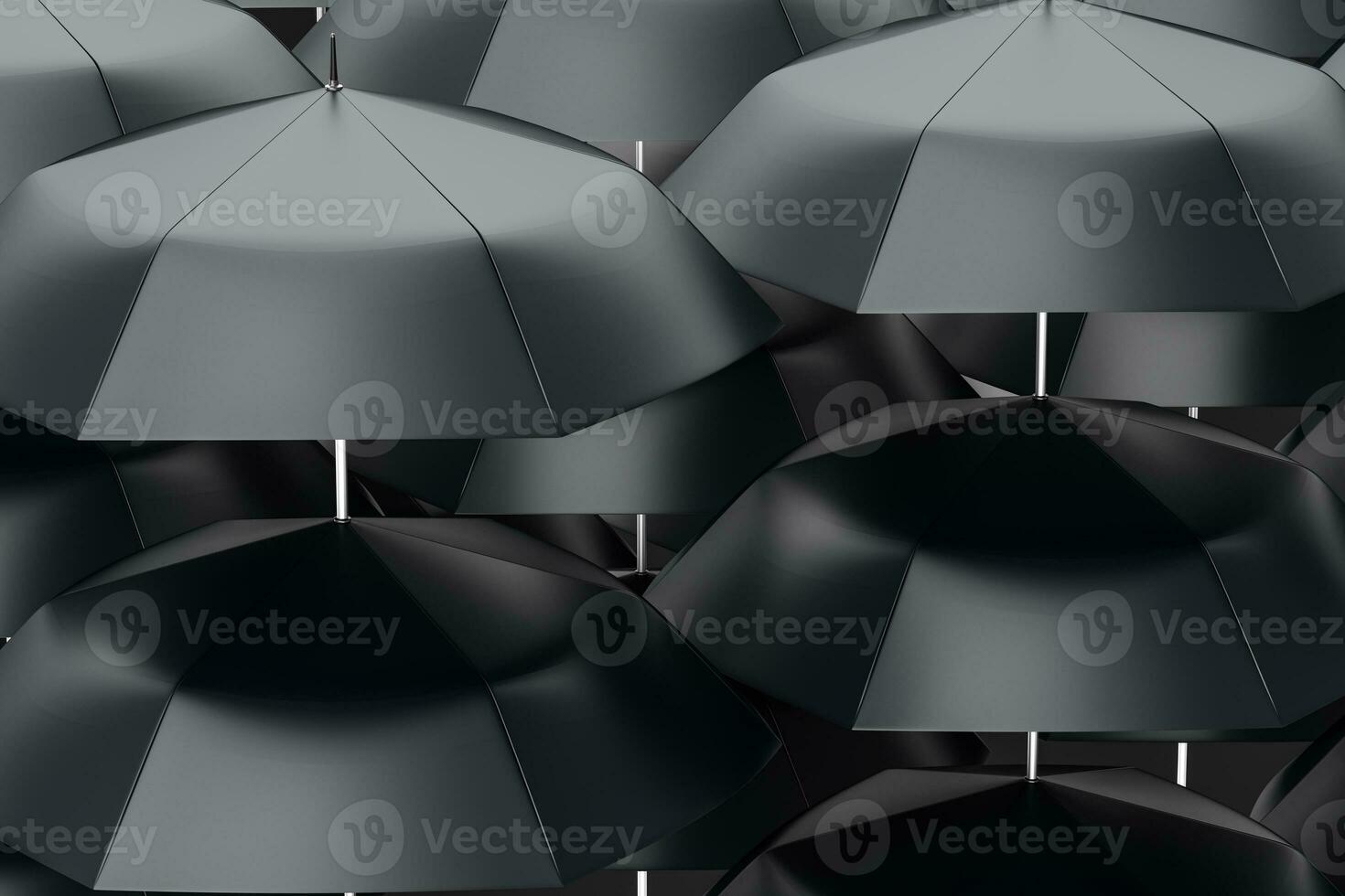 3d rendering, the umbrella with white background photo
