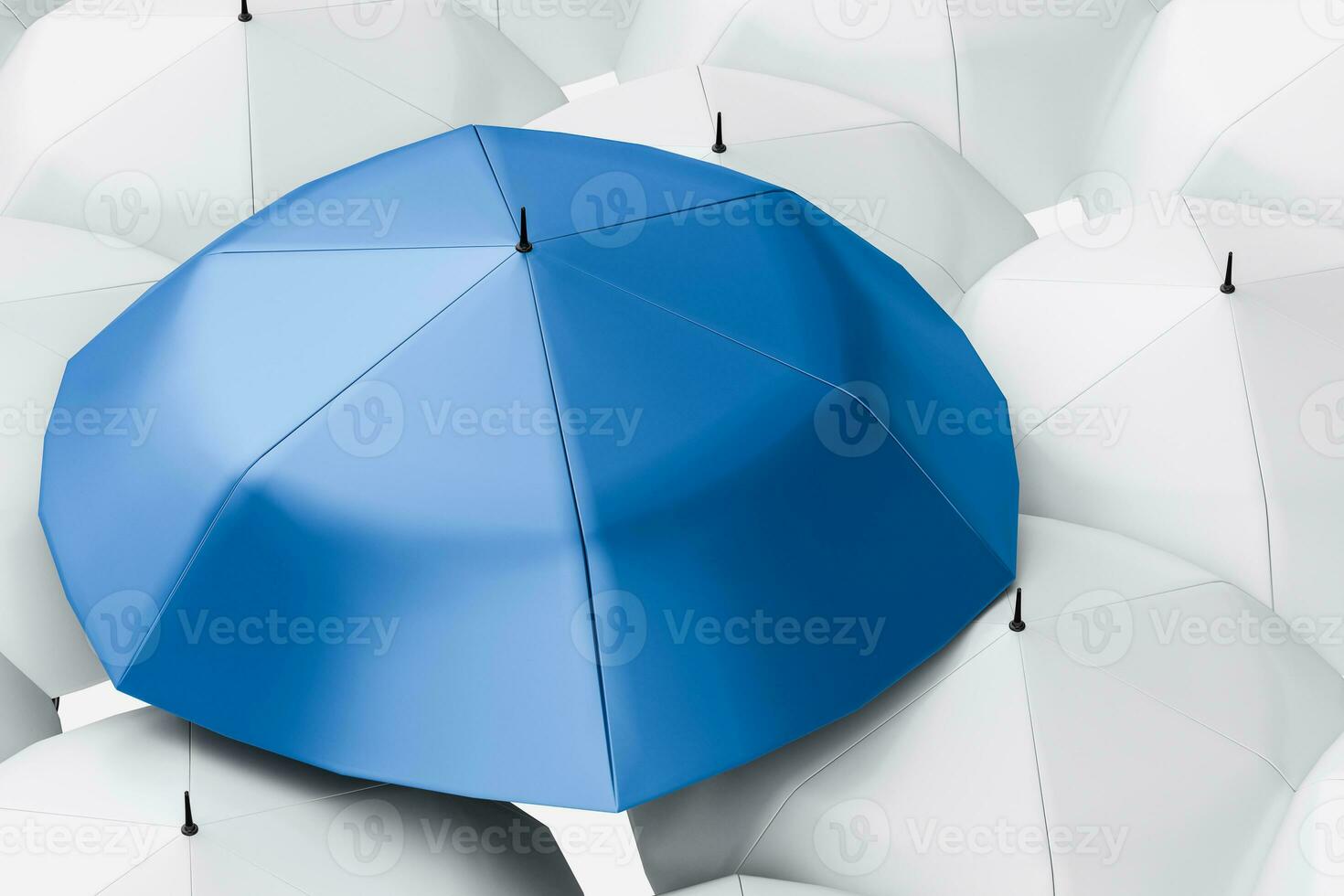 3d rendering, the umbrella with white background photo