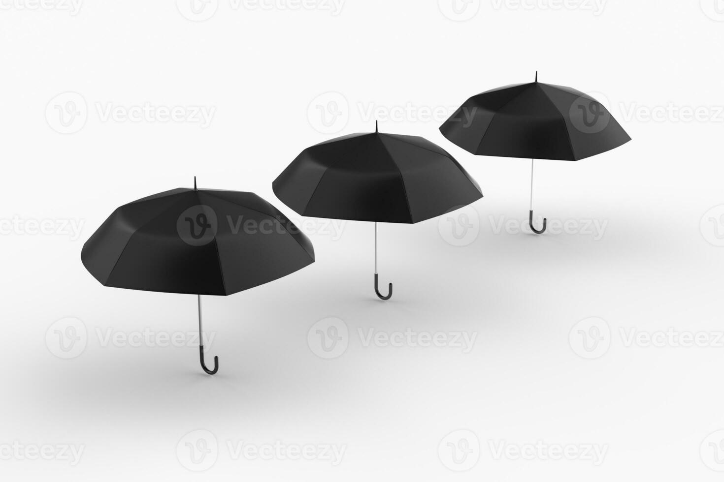 3d rendering, the umbrella with white background photo