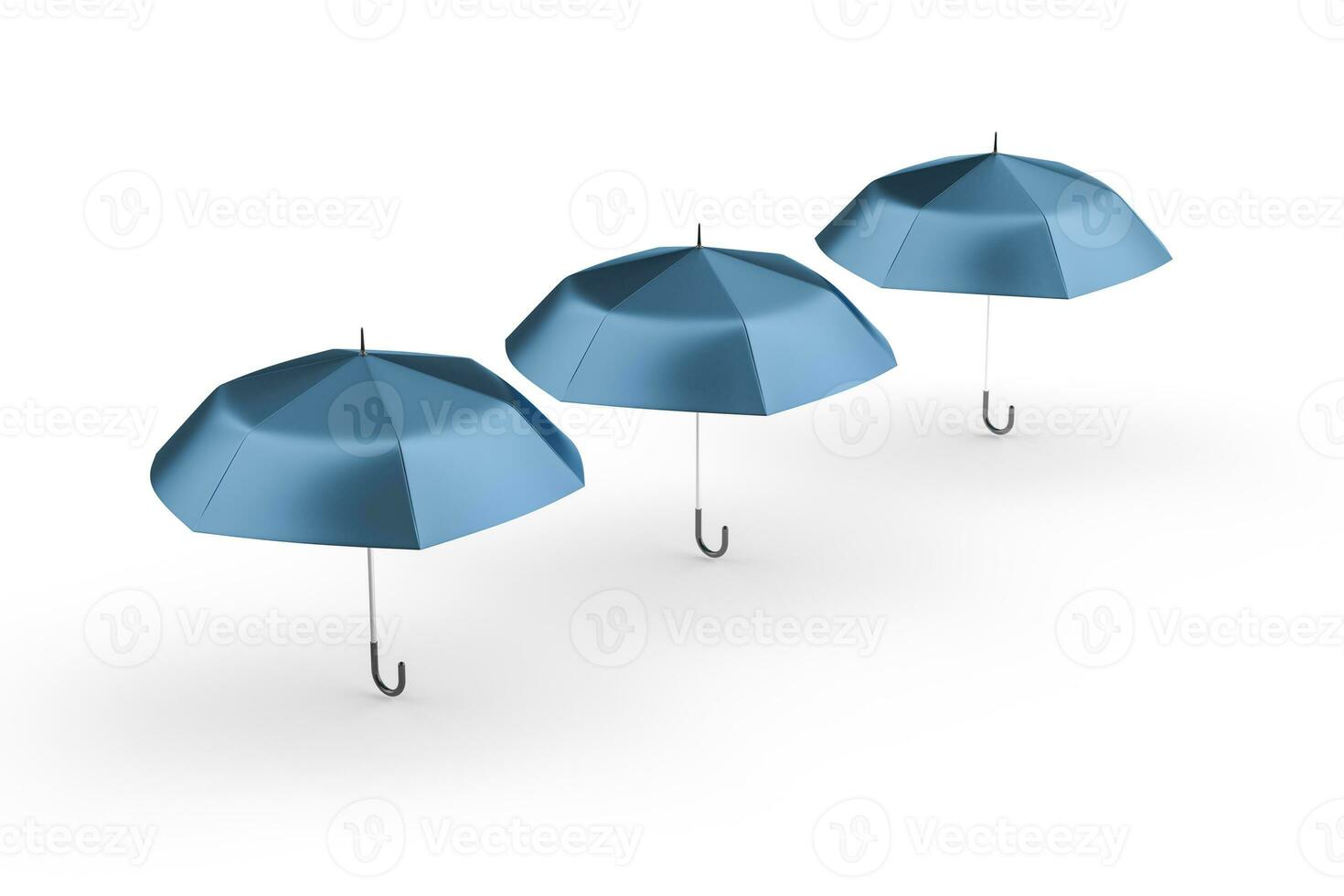 3d rendering, the umbrella with white background photo