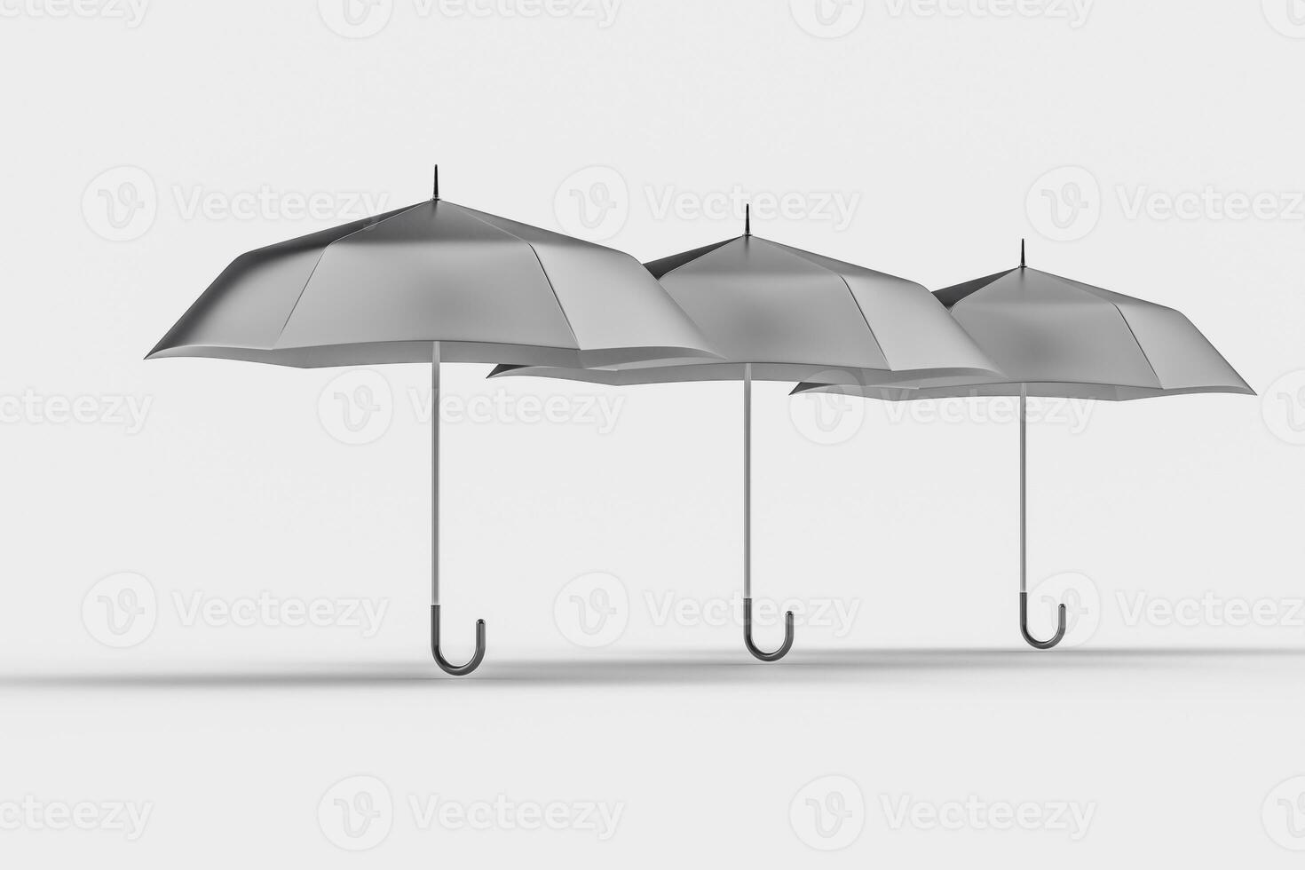 3d rendering, the umbrella with white background photo