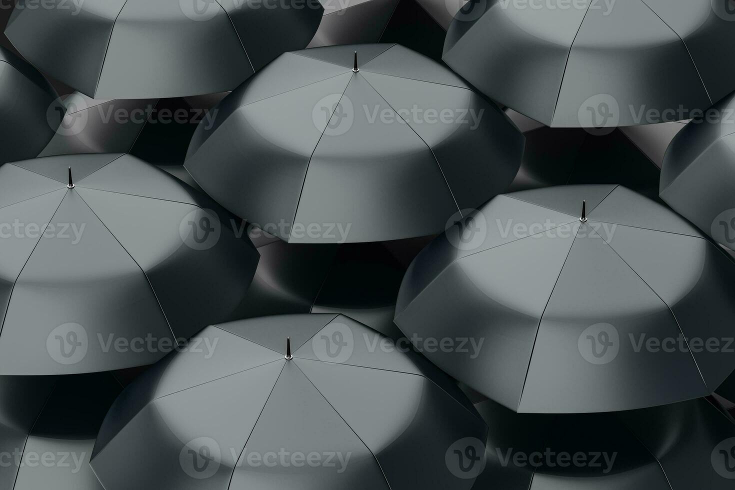 3d rendering, the umbrella with white background photo