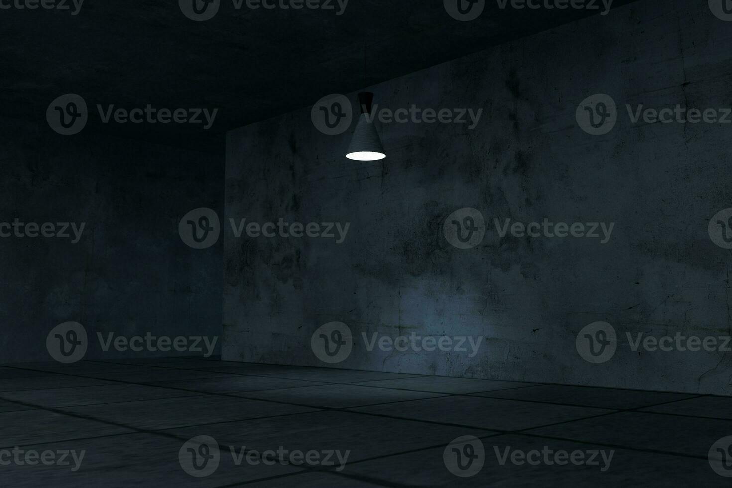 3d rendering, the empty room with exquisite top light. photo