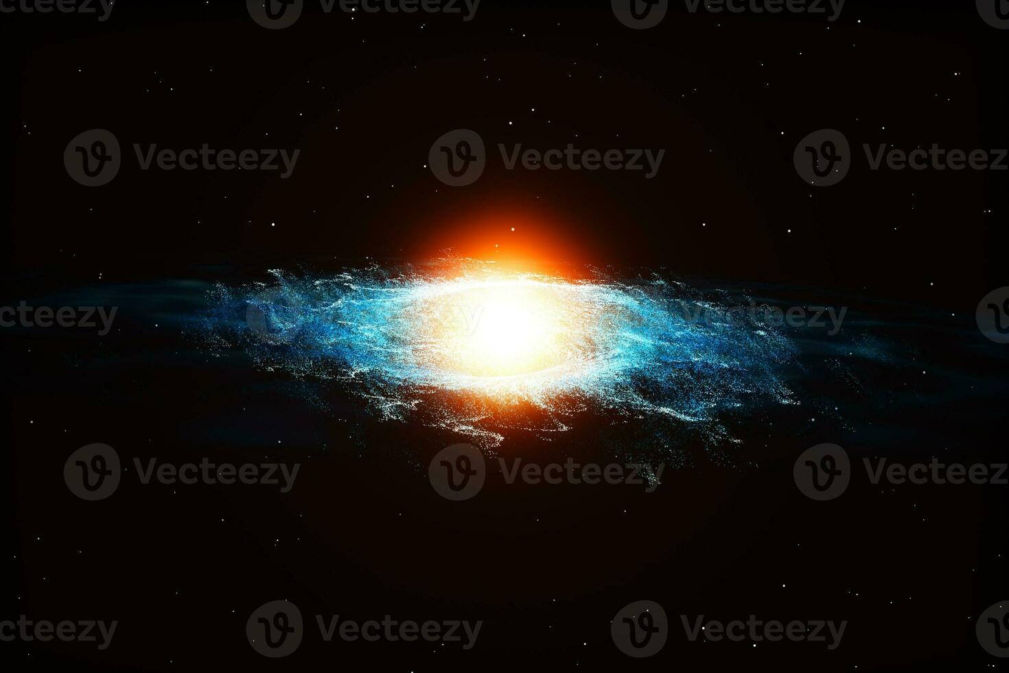 3d rendering, the magnificent spiral nebula. The universe background. photo