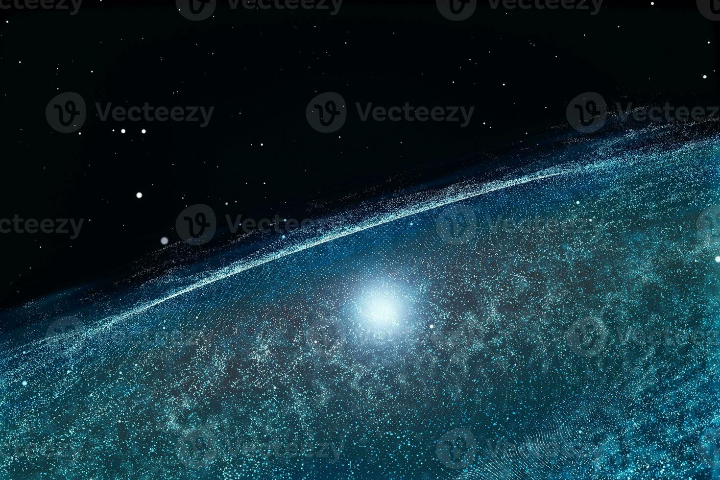 3d rendering, the magnificent spiral nebula. The universe background. photo