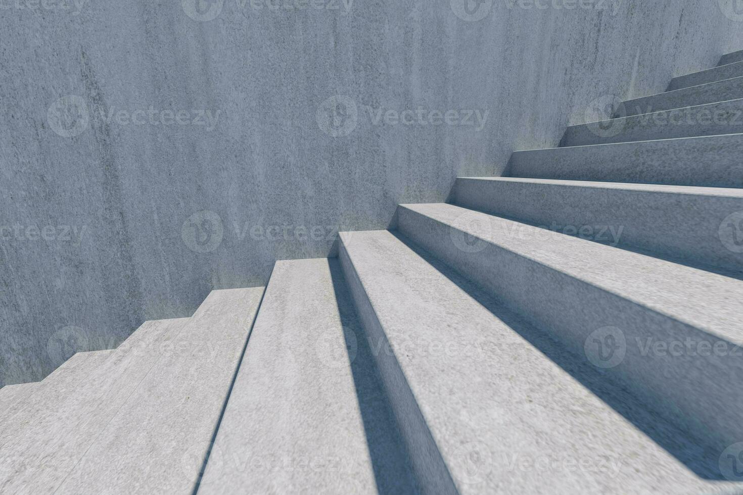 The stairway in the daylight with white background, 3d rendering. photo