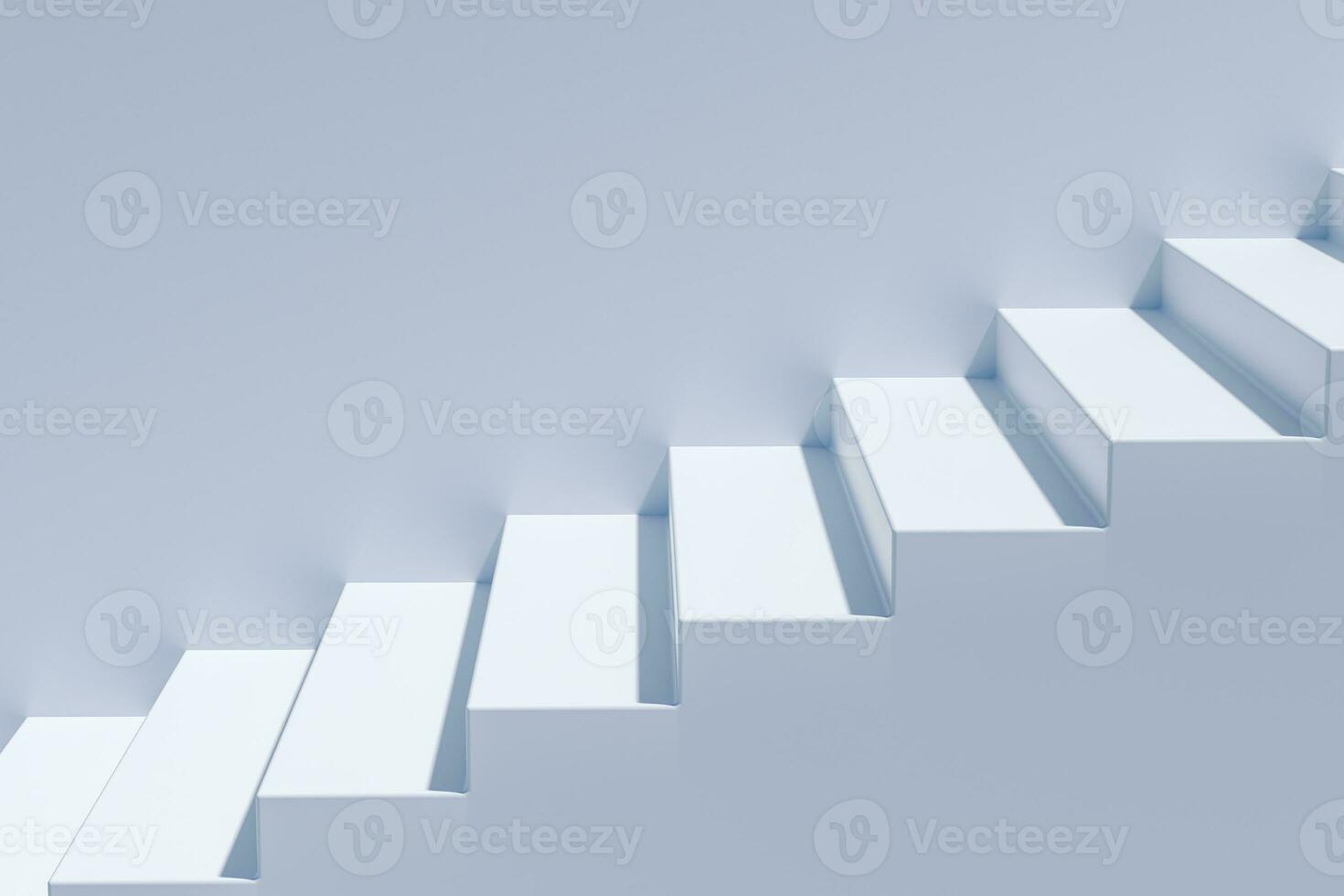 The stairway in the daylight with white background, 3d rendering. photo