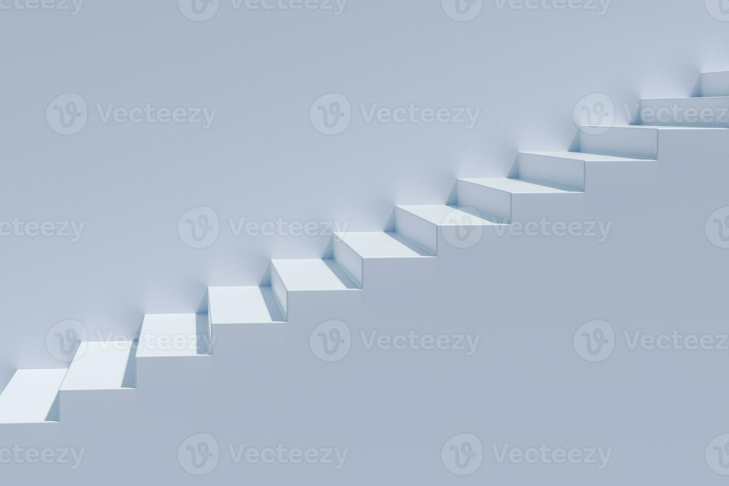 The stairway in the daylight with white background, 3d rendering. photo