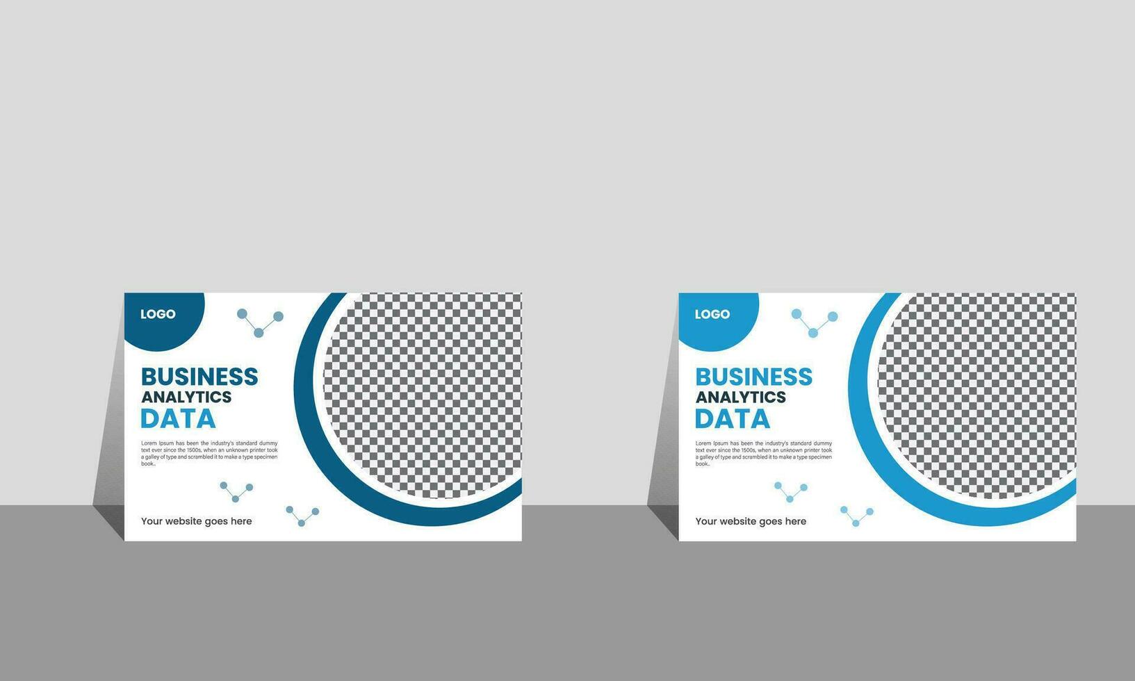 vector data analysis  presentation template design