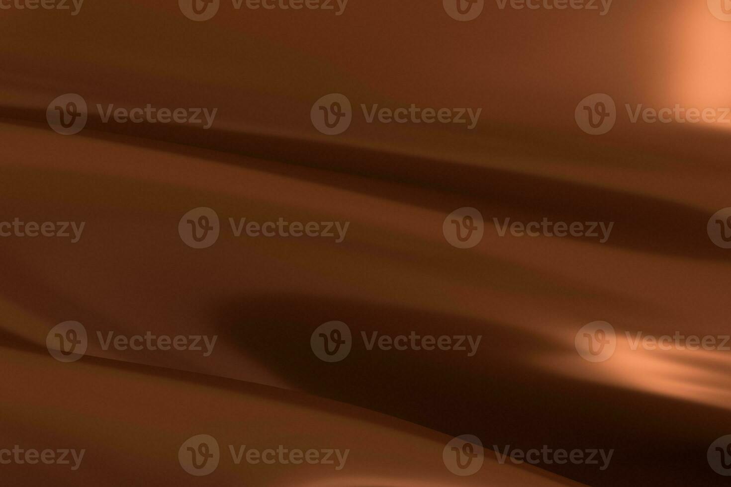 3d rendering, brown flowing cloth background. photo
