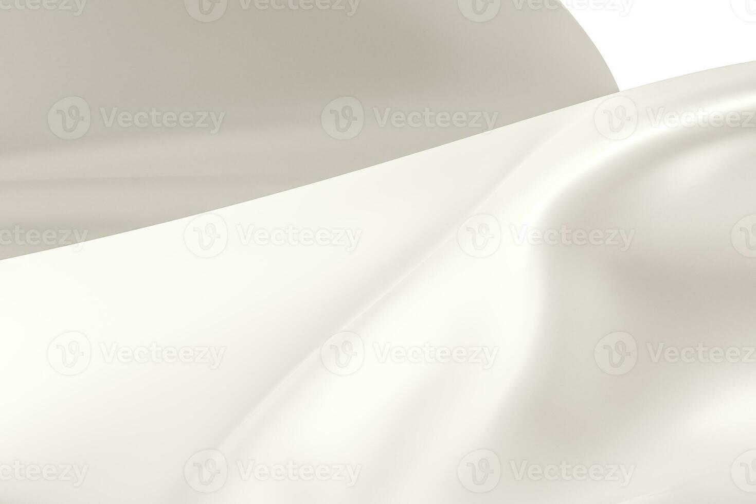 3d rendering, white flowing cloth background. photo