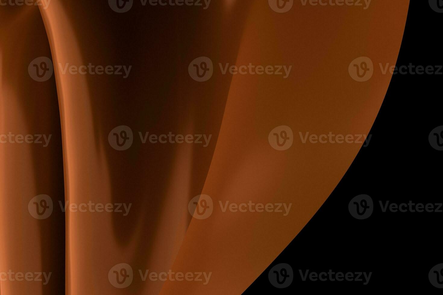 3d rendering, brown flowing cloth background. photo