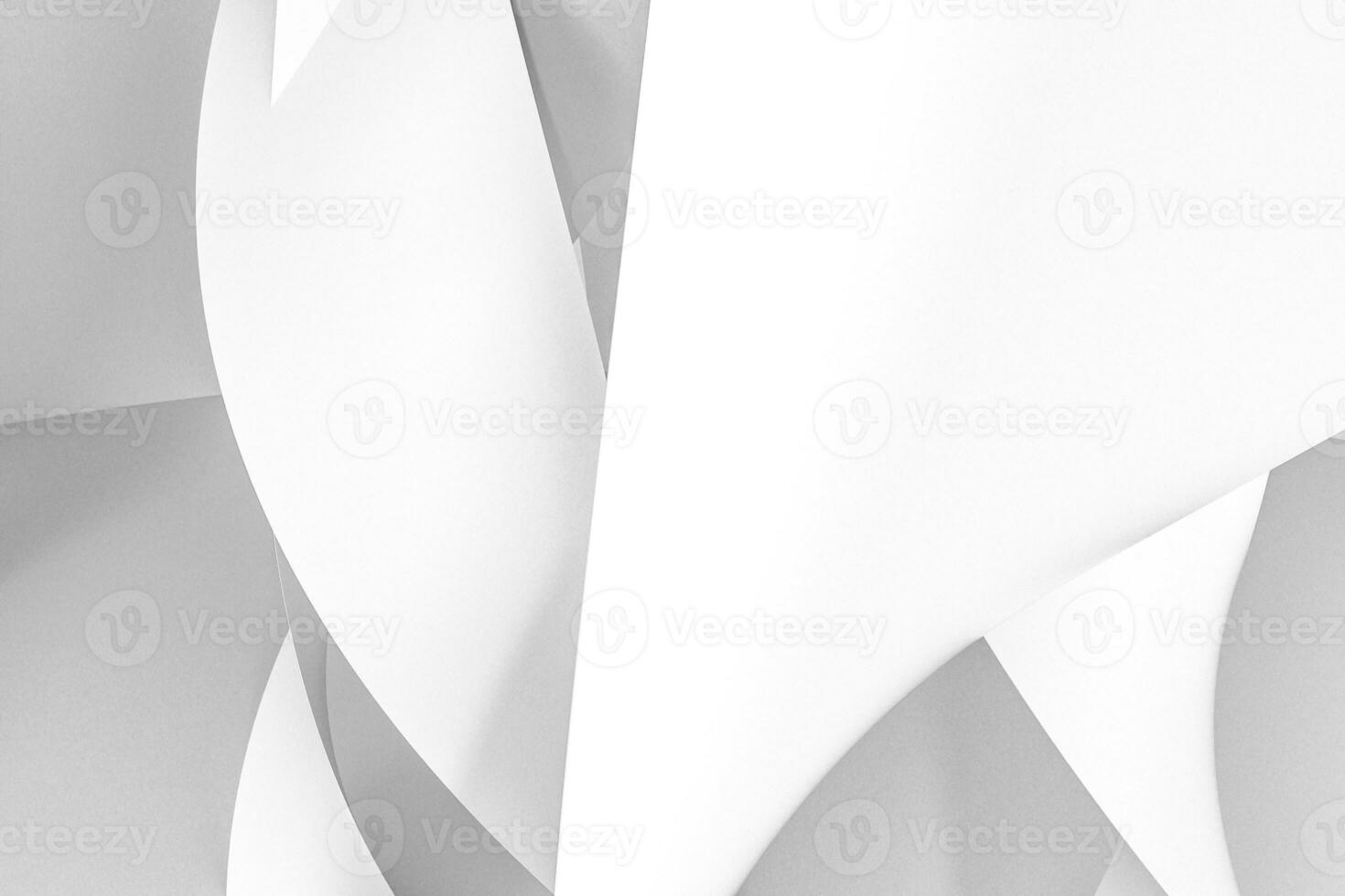 3d representación, blanco suave curvas antecedentes foto