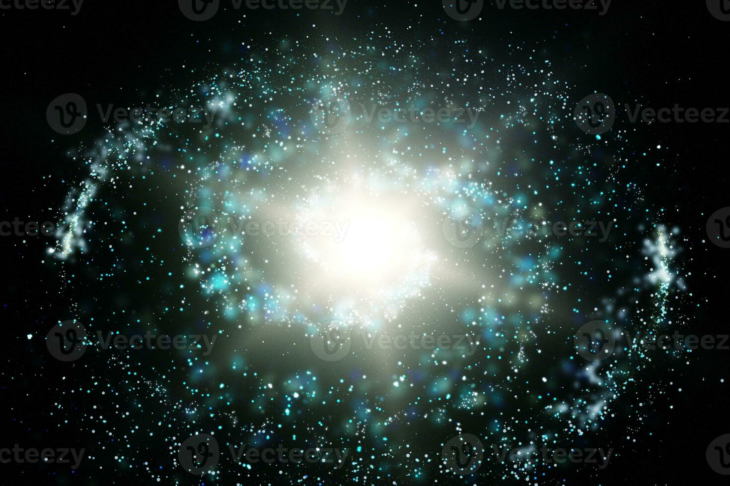 3d rendering, the magnificent spiral nebula. The universe background. photo