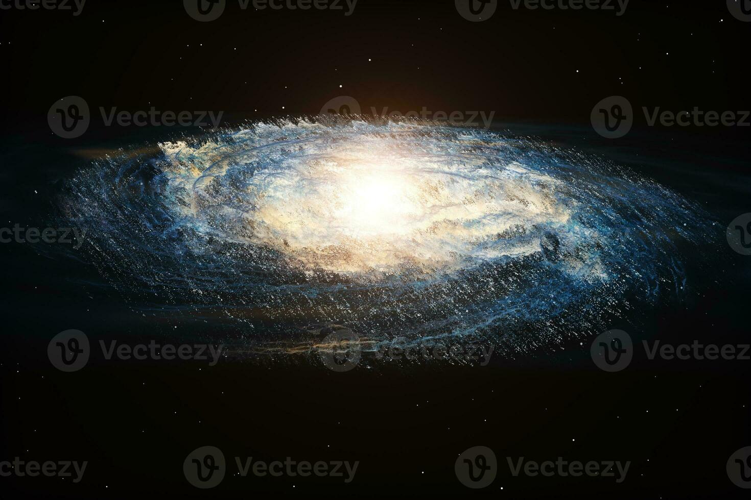 3d representación, el magnífico espiral nebulosa. el universo antecedentes. foto