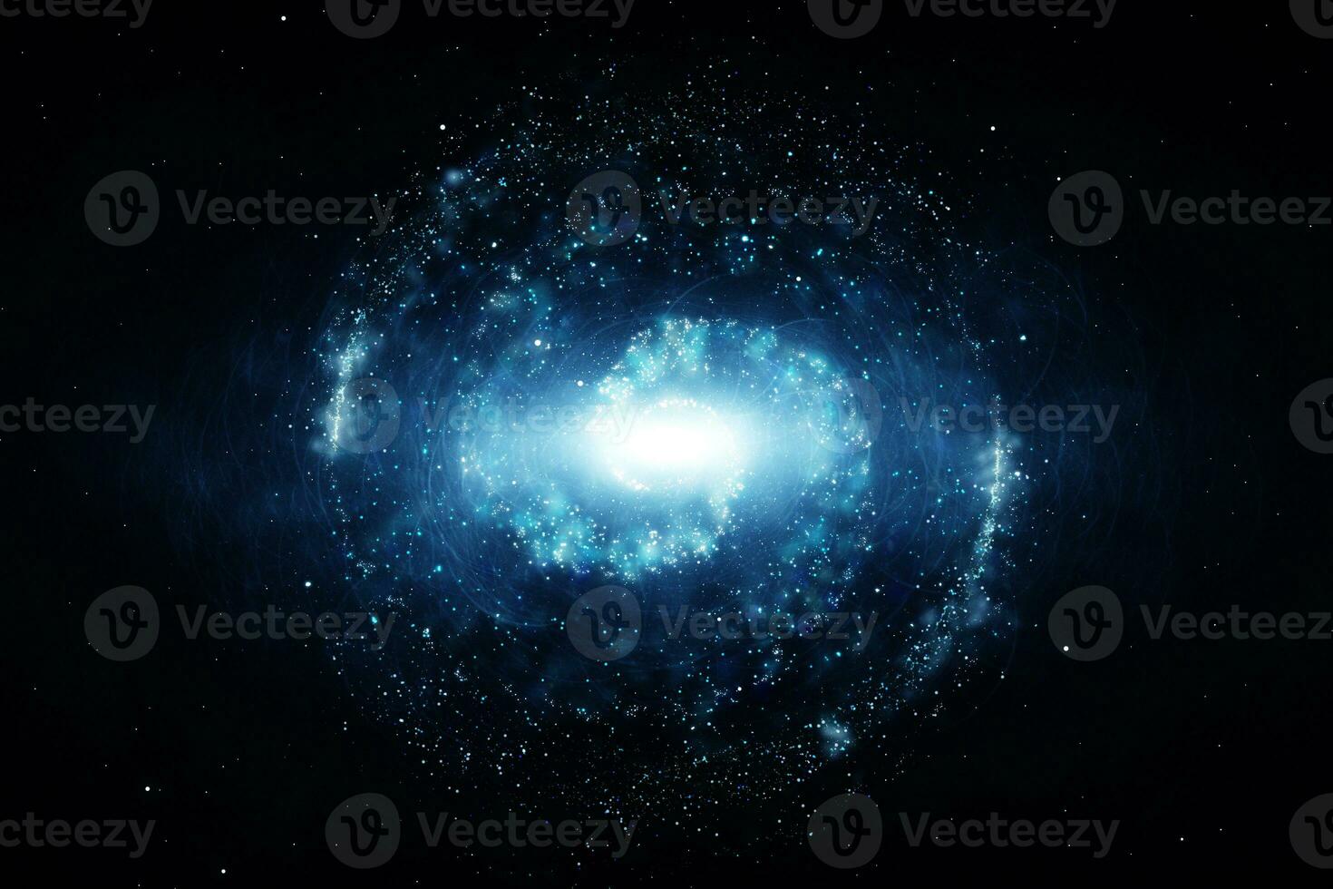 3d rendering, the magnificent spiral nebula. The universe background. photo