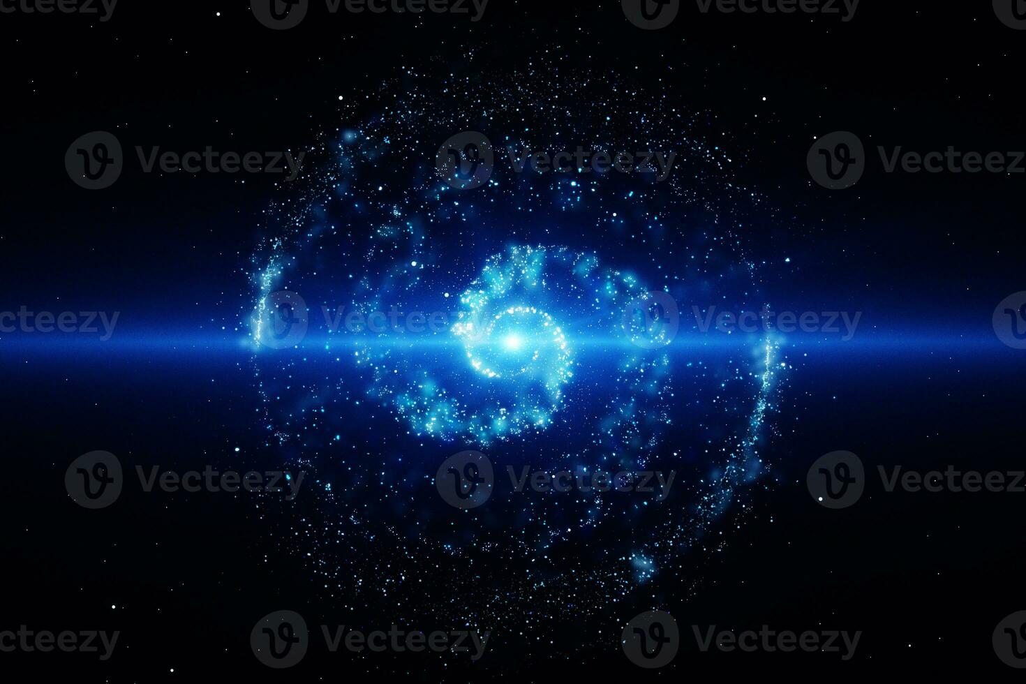 3d rendering, the magnificent spiral nebula. The universe background. photo