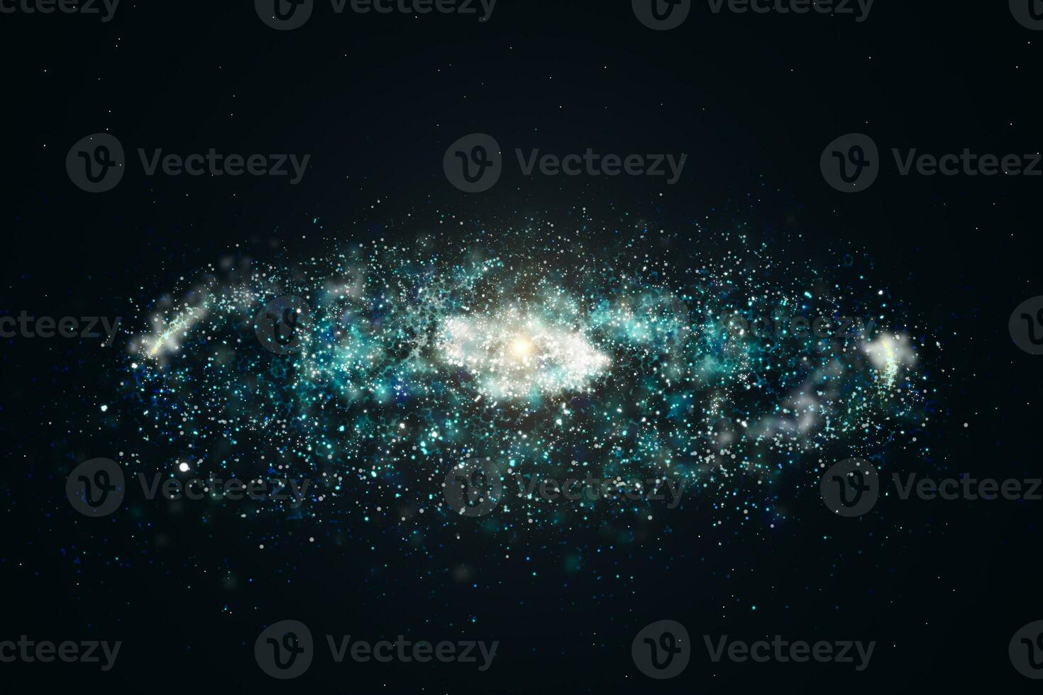3d rendering, the magnificent spiral nebula. The universe background. photo