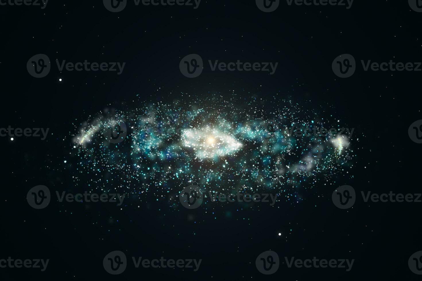 3d rendering, the magnificent spiral nebula. The universe background. photo