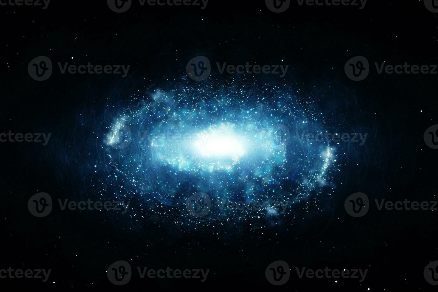 3d rendering, the magnificent spiral nebula. The universe background. photo