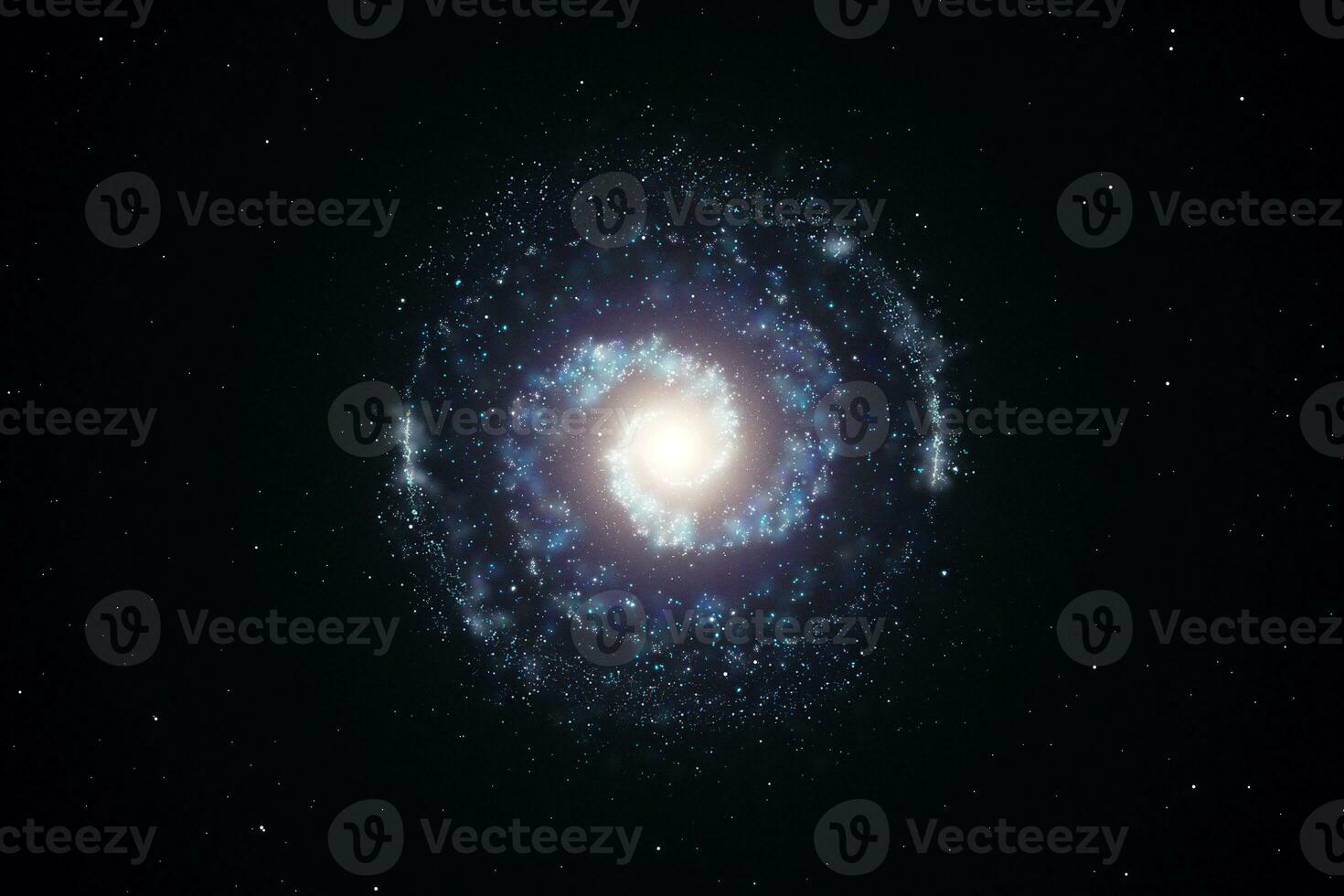 3d rendering, the magnificent spiral nebula. The universe background. photo