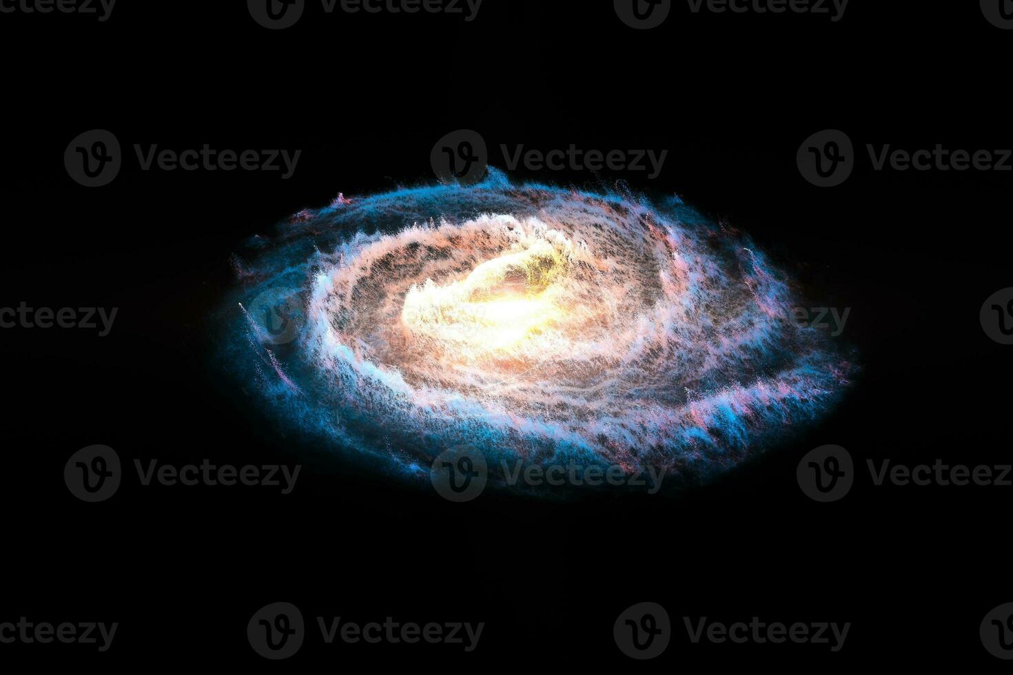 3d rendering, the magnificent spiral nebula. The universe background. photo