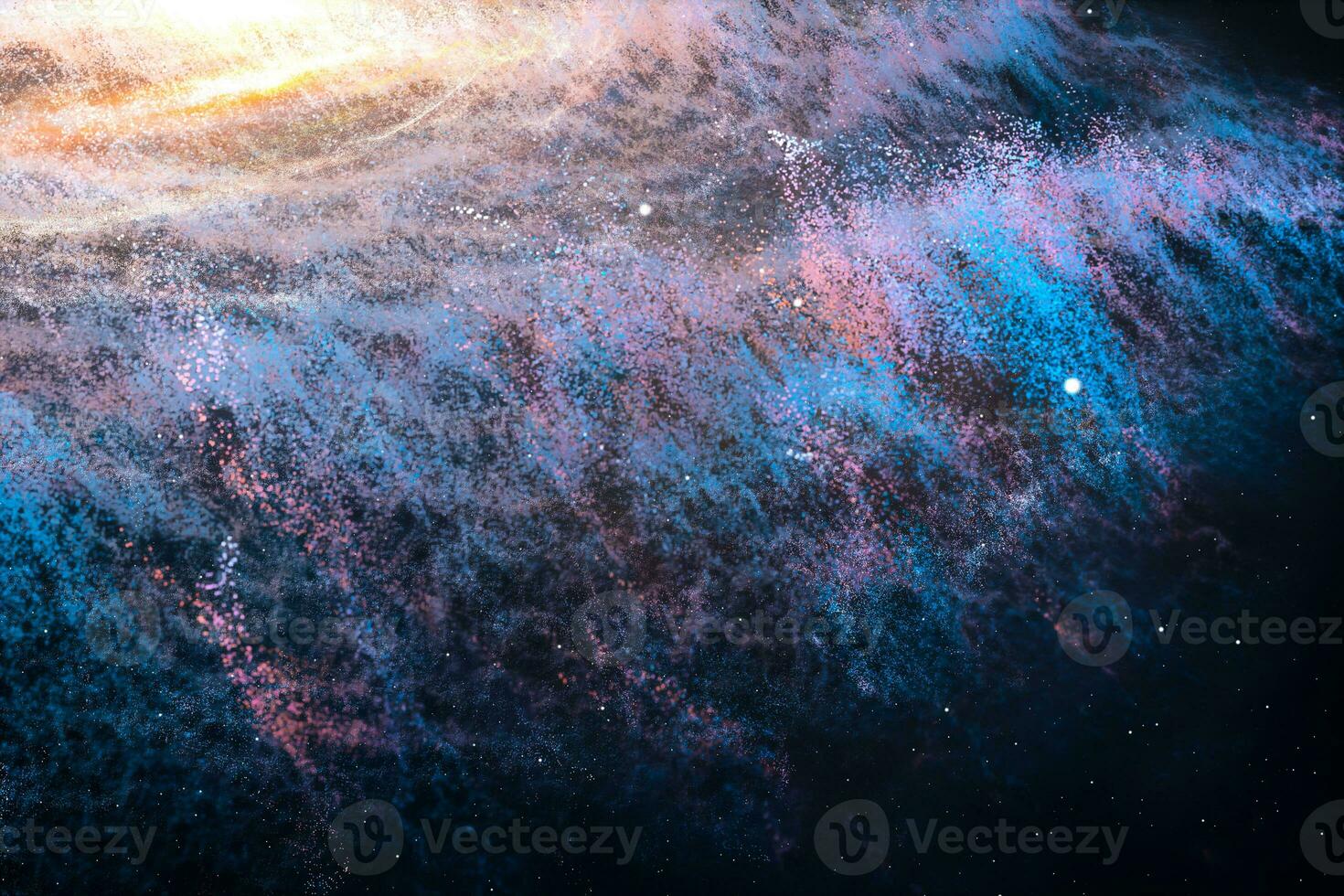 3d rendering, the magnificent spiral nebula. The universe background. photo