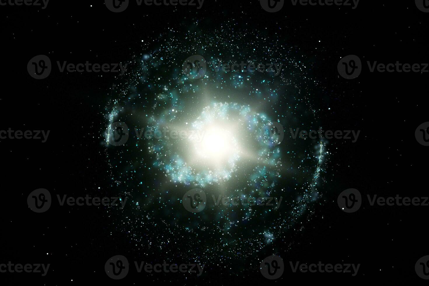 3d rendering, the magnificent spiral nebula. The universe background. photo