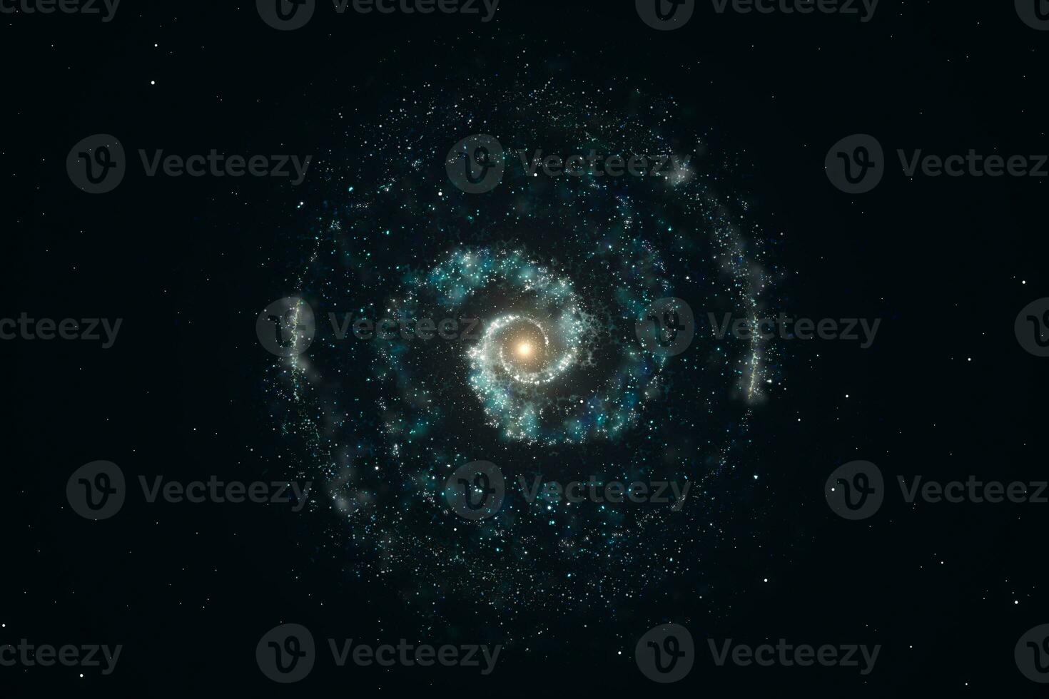 3d rendering, the magnificent spiral nebula. The universe background. photo