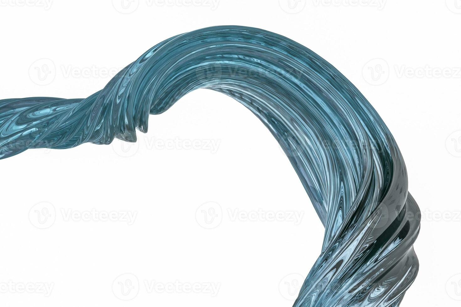 3d rendering, colorful transparent silk photo