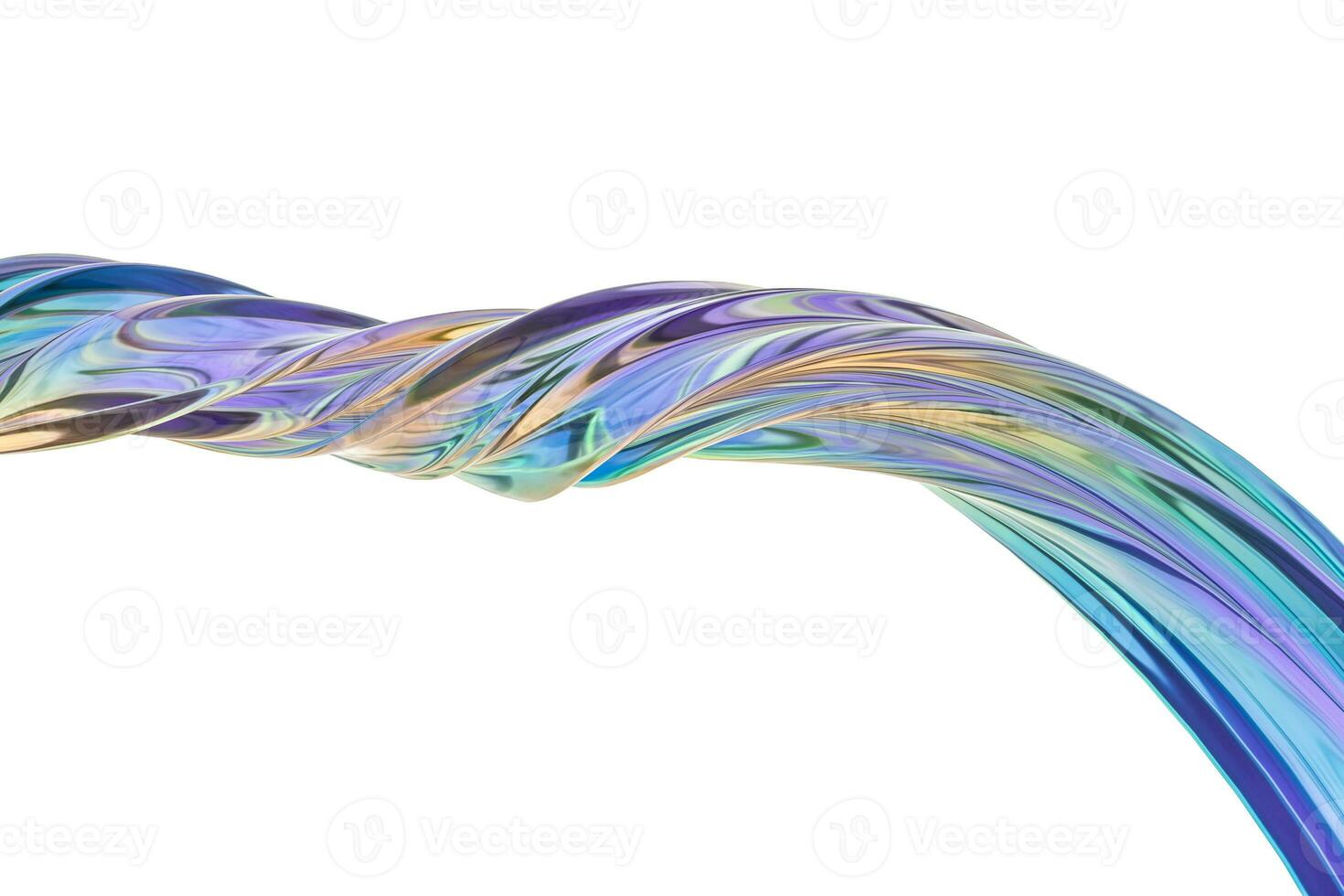 3d rendering, colorful transparent silk photo