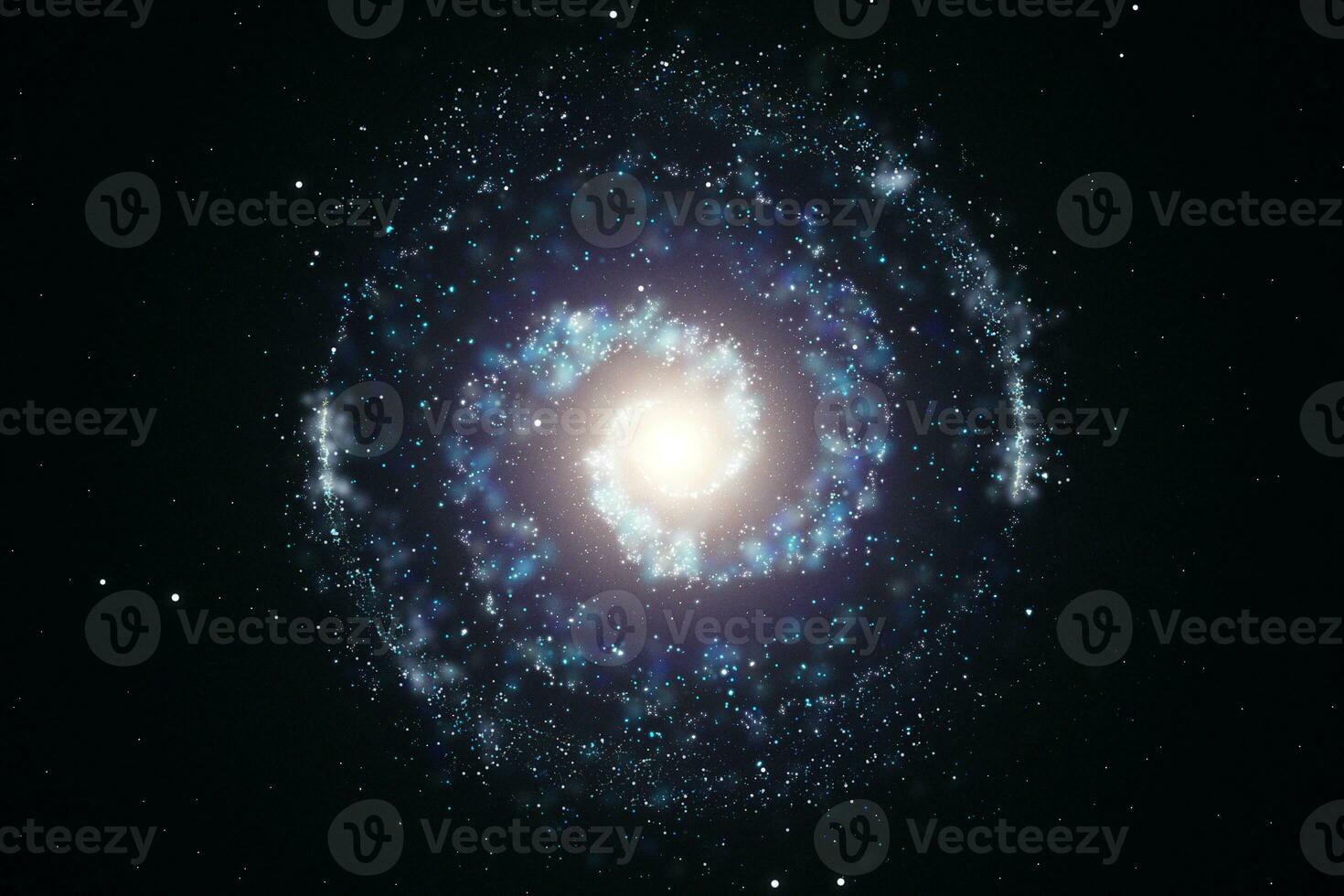 3d rendering, the magnificent spiral nebula. The universe background. photo