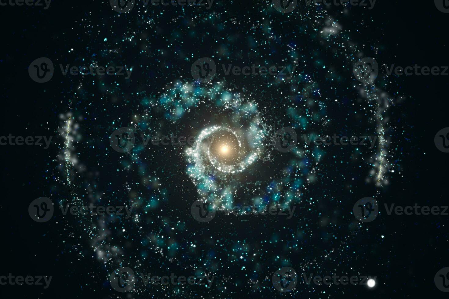 3d rendering, the magnificent spiral nebula. The universe background. photo