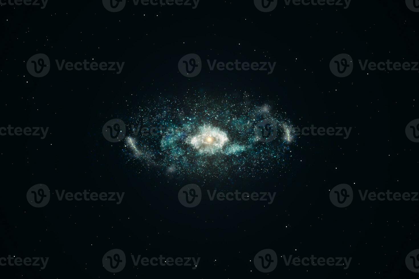 3d rendering, the magnificent spiral nebula. The universe background. photo