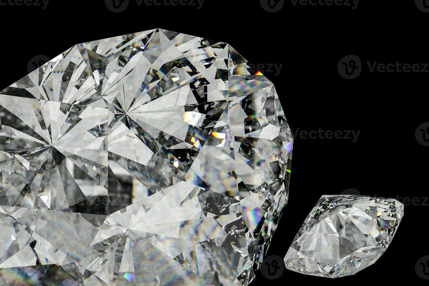 luxury diamond gem, 3d rendering photo
