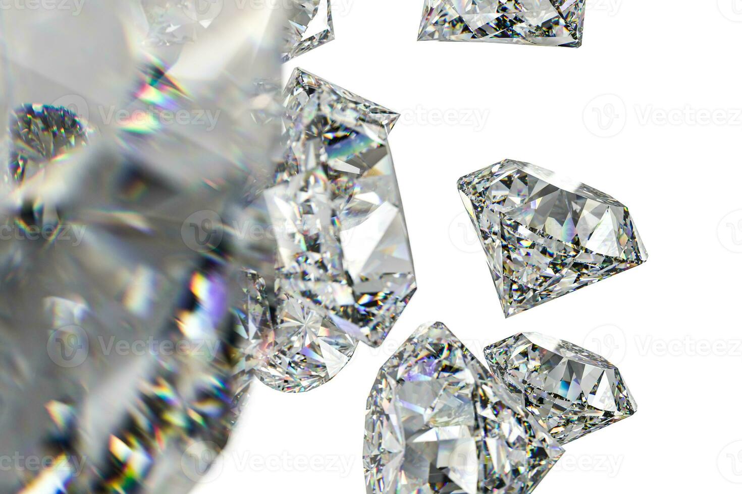 luxury diamond gem, 3d rendering photo