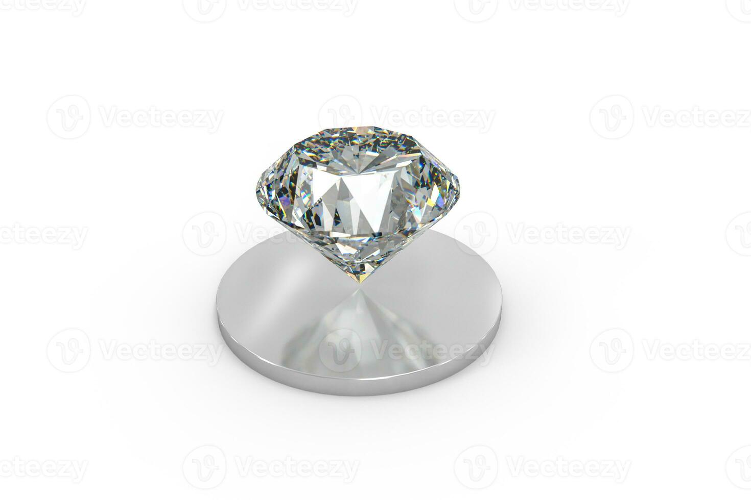 luxury diamond gem, 3d rendering photo