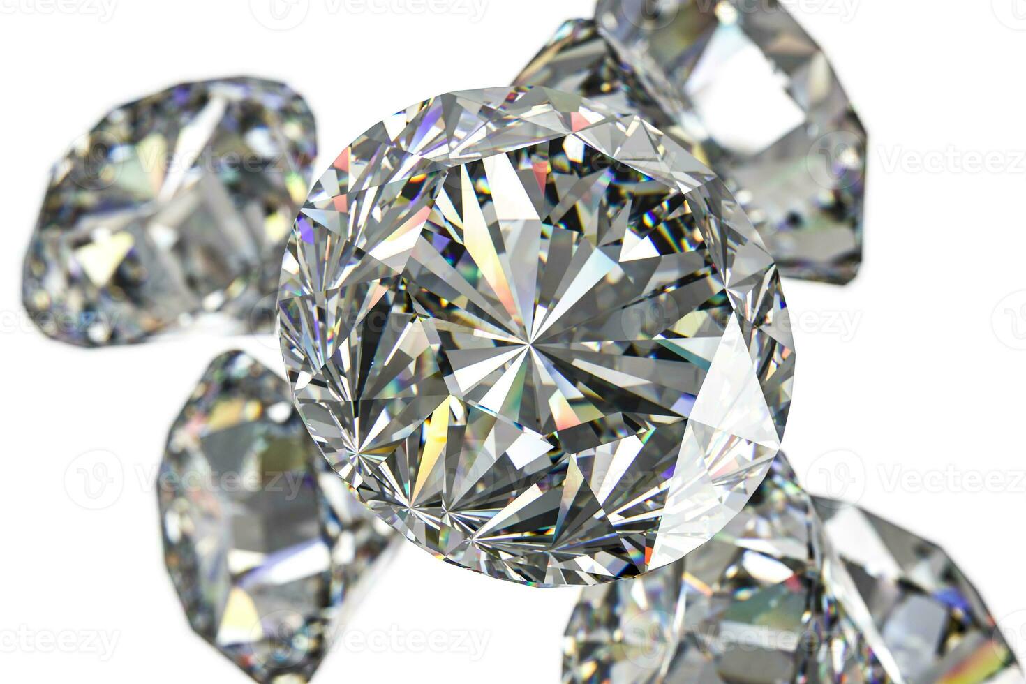 luxury diamond gem, 3d rendering photo