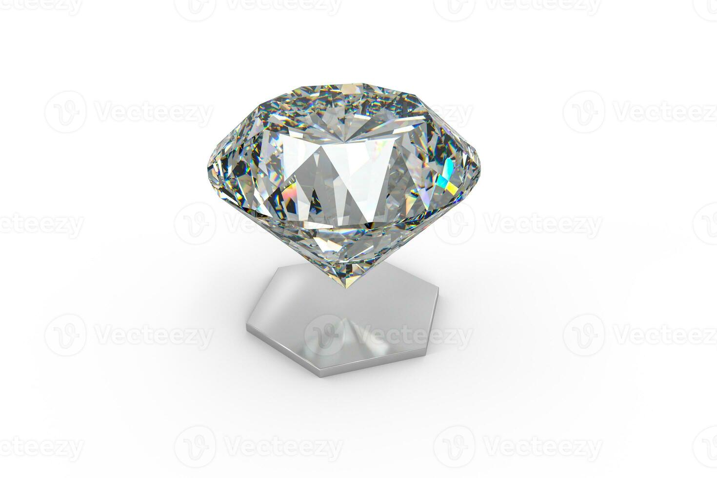 luxury diamond gem, 3d rendering photo