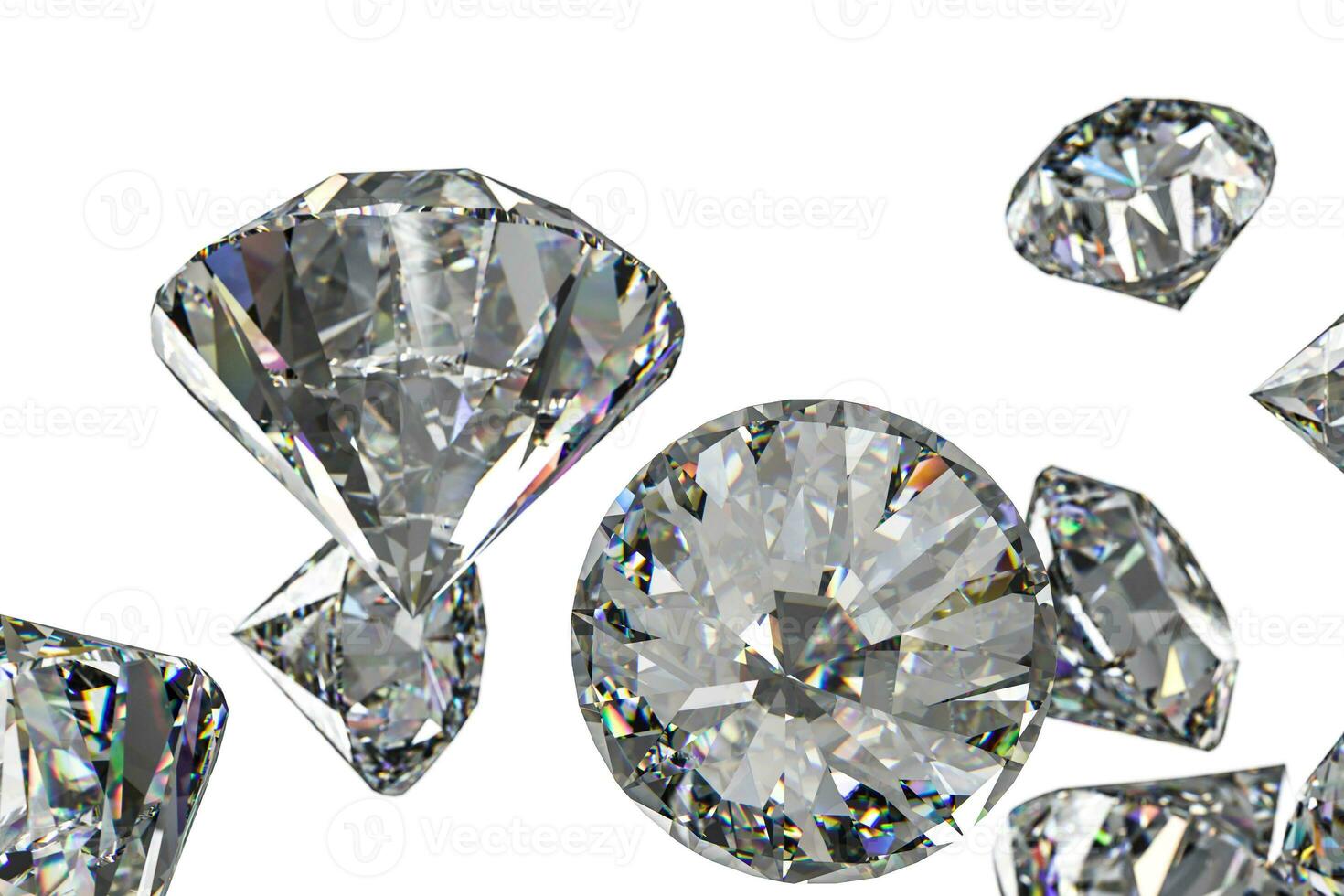 luxury diamond gem, 3d rendering photo