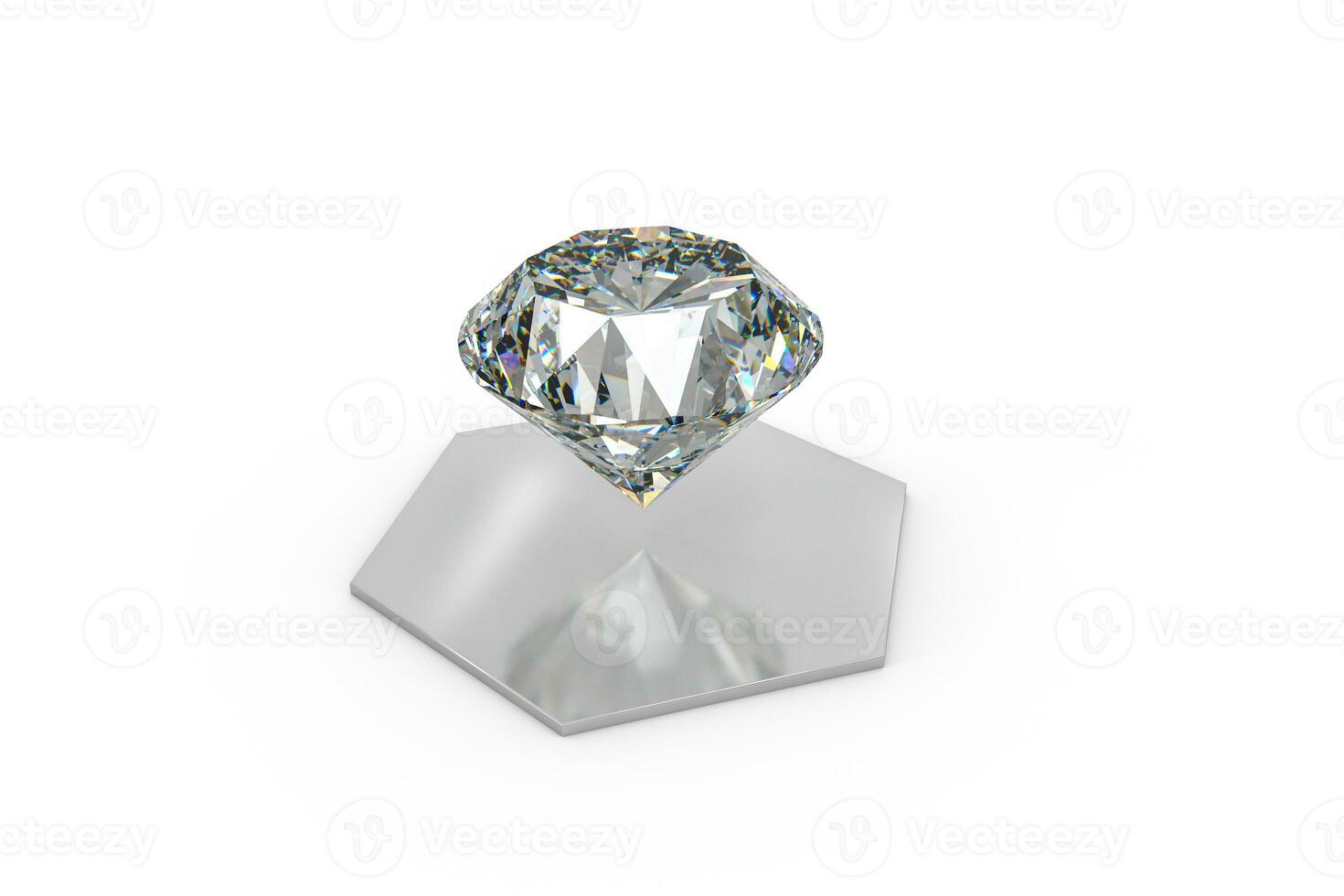 luxury diamond gem, 3d rendering photo