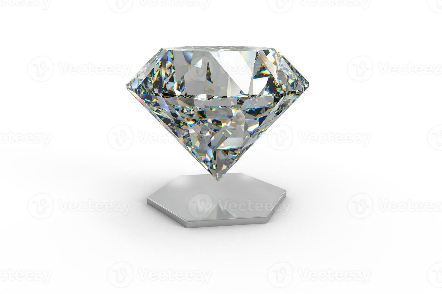 luxury diamond gem, 3d rendering photo