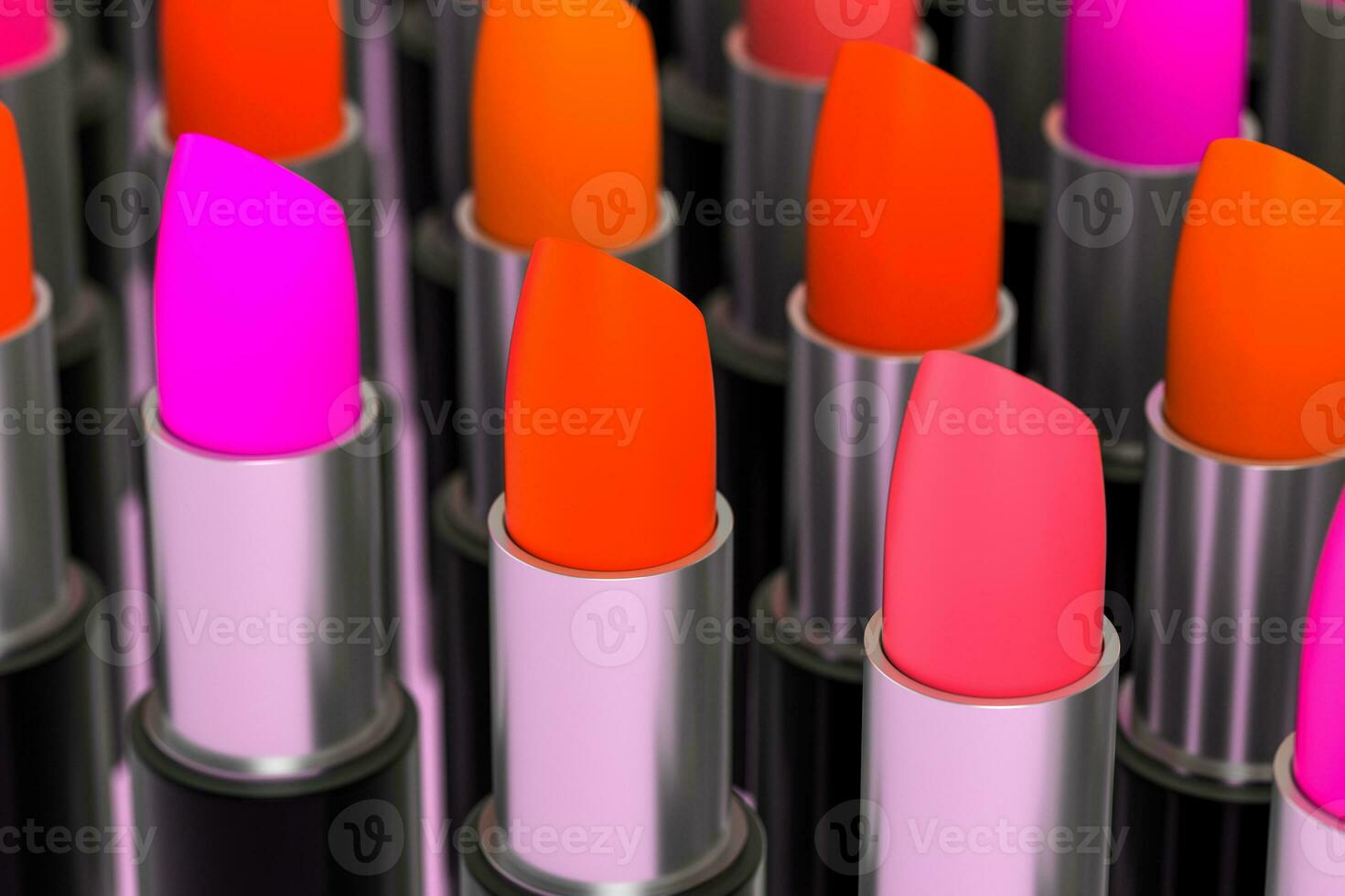 Lipstick with light color background, product photography, 3d rendering. photo