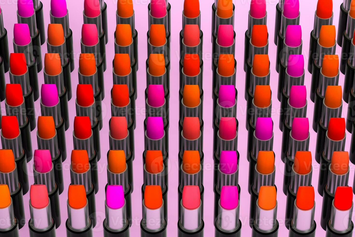 Lipstick with light color background, product photography, 3d rendering. photo