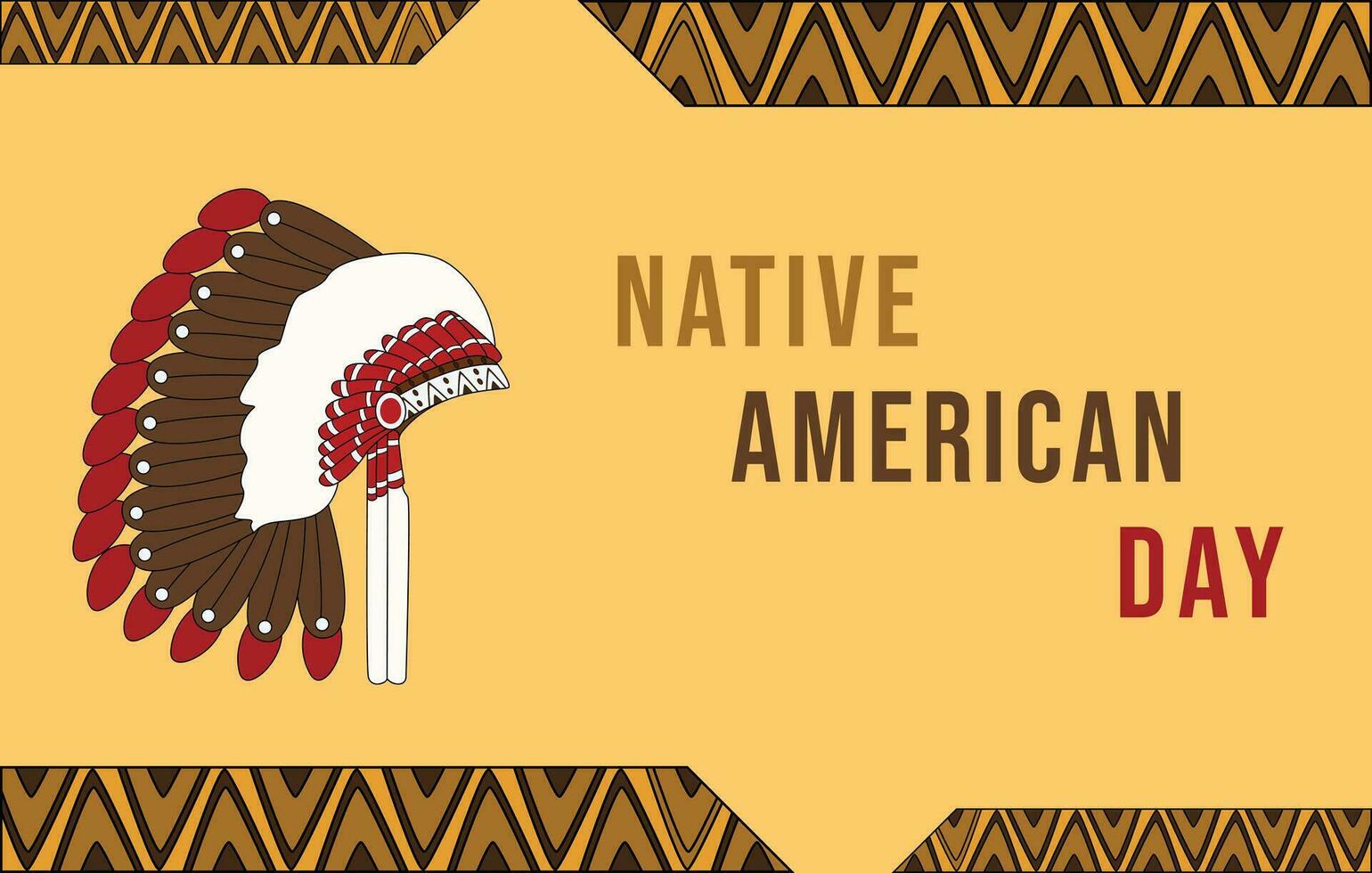 native american day background. vector, illustration. vector