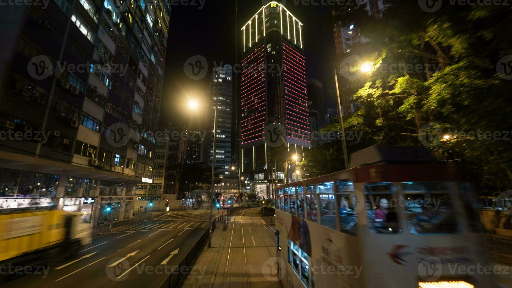 Night view of Hong Kong photo